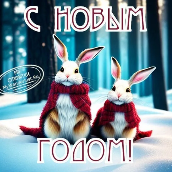 Красивая новогодняя открытка с праздничным фоном к 2027 году